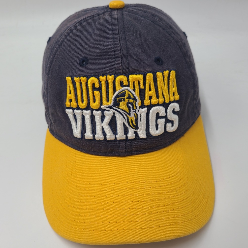 Augustana Vikings Hat Strapback The Game Blue Yellow NCAA University Logo Men